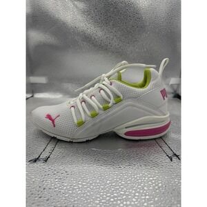 Puma Axelion Bright Womens Size 6.5 Athletic Shoes 195394-01 Hot Pink/Neon Green